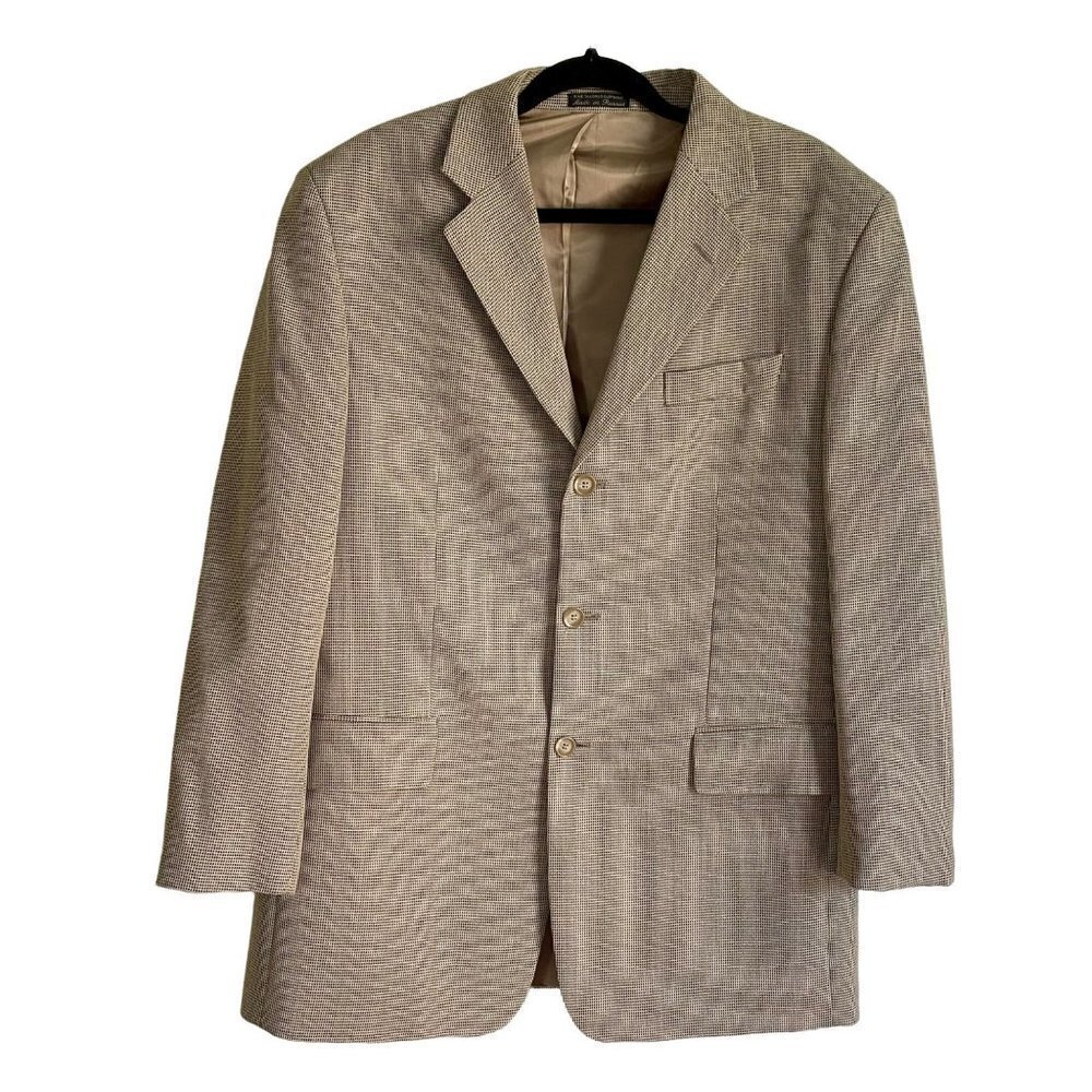 Geoffrey Beene 3 Button Sport Coat Jacket Blazer 42L